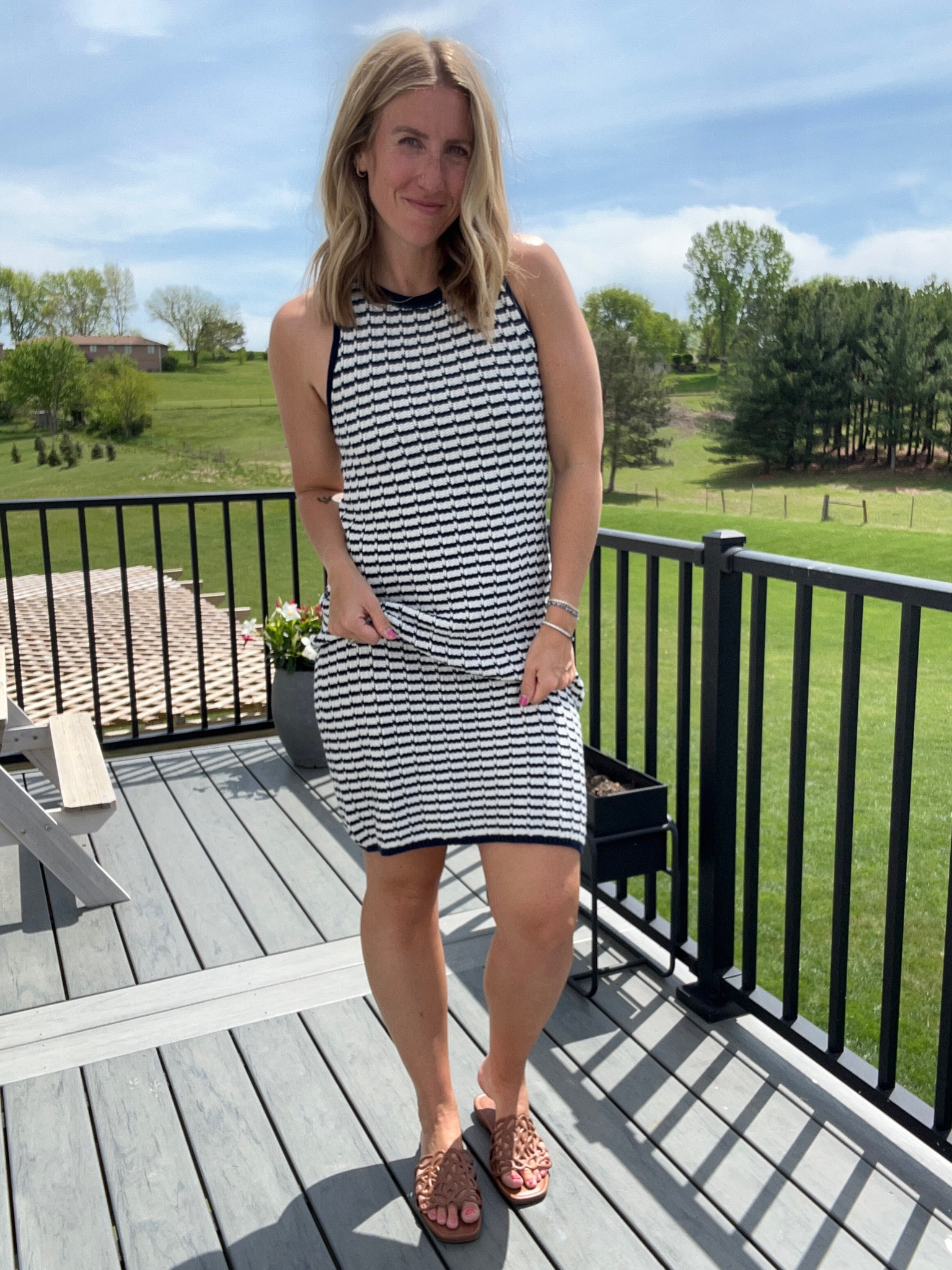 @Target dress - size small, sandals run TTS & are 20% off this week 

#LTKSeasonal #LTKootd #LTKSaleAlert