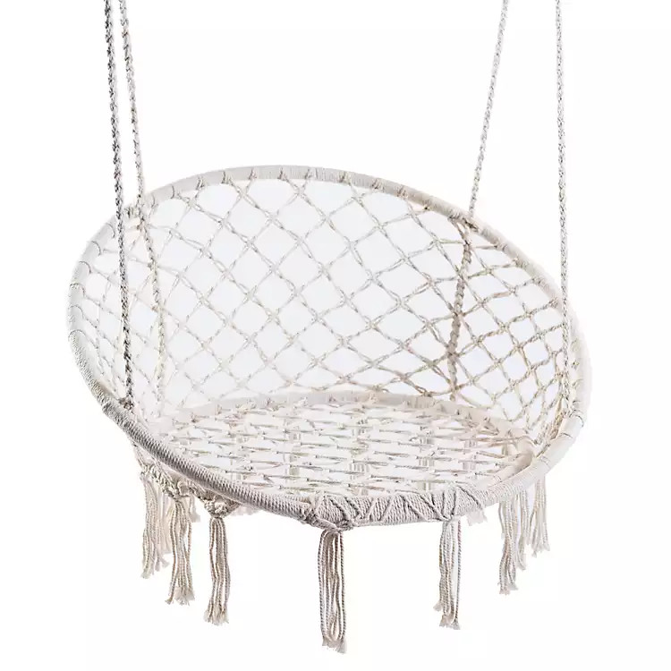 Macrame Outdoor Hanging Chair | Kirkland's Home