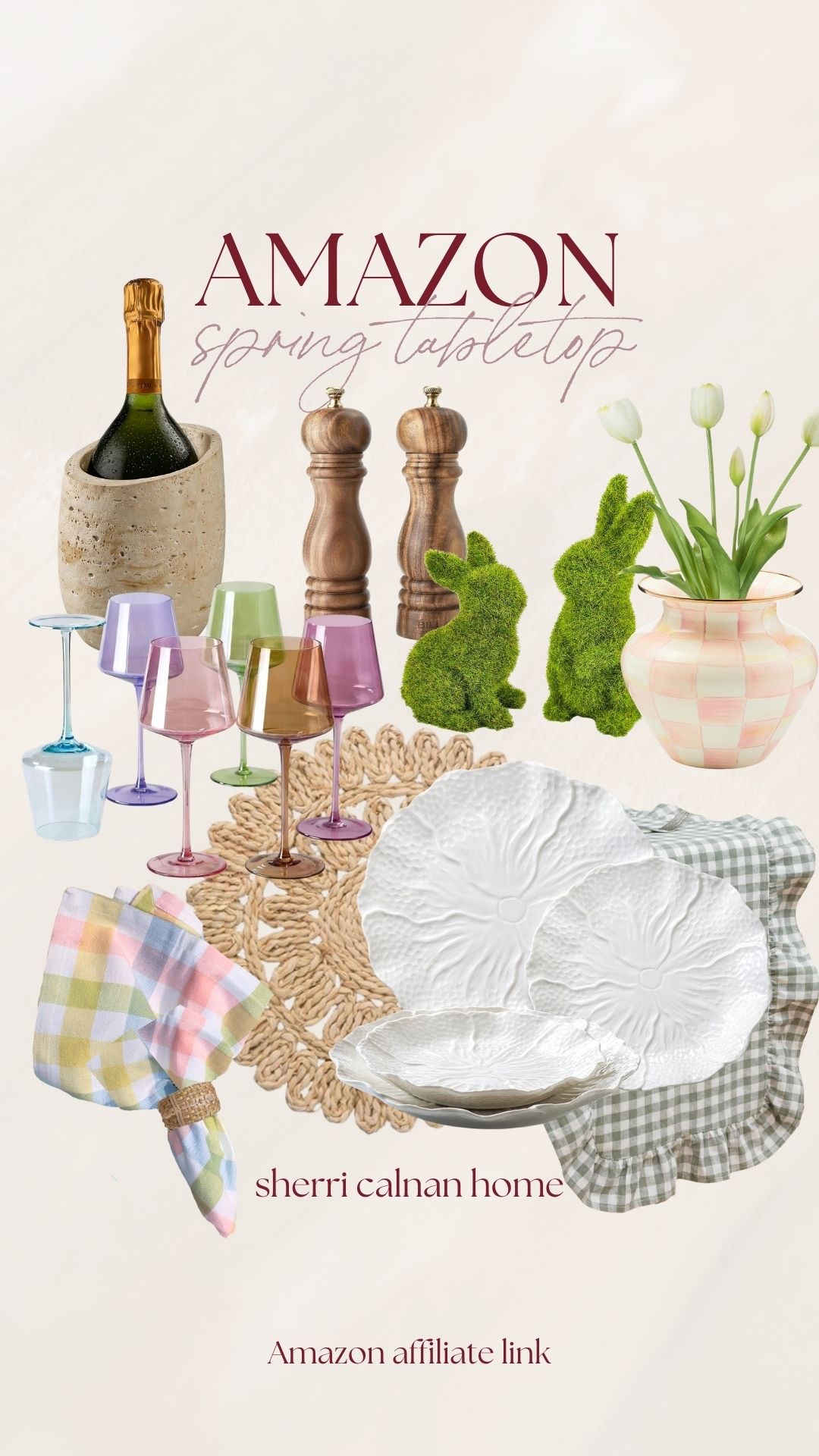 Spring tabletop decor from Amazon that makes hosting feel fresh and effortless. Loving these colorful glasses, bunny accents, and textured table pieces for spring gatherings.
 spring tabletop decor, easter table decor, spring entertaining ideas, colorful glassware, bunny decor spring, amazon table decor, spring dining table ideas, hosting essentials, spring tablescape, pastel table decor, entertaining decor finds, seasonal home decor, sherricalnanhome

#LTKHome