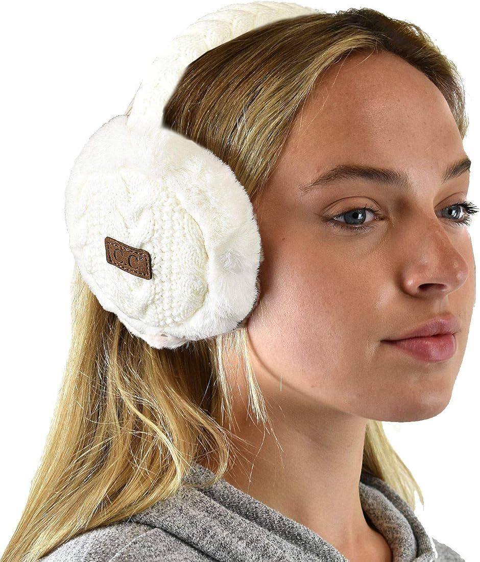C.C Soft Winter Warm Adjustable Headband Ear Warmer Earmuffs | Amazon (US)
