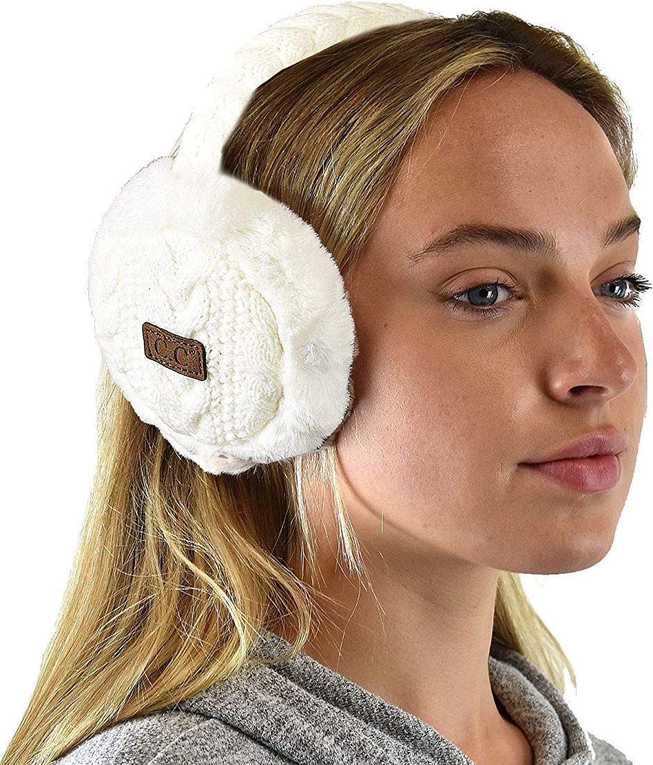 C.C Soft Winter Warm Adjustable Headband Ear Warmer Earmuffs | Amazon (US)