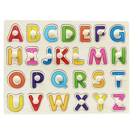 Baby Kids Letter Puzzle Wooden Animal Jigsaw Early Learning Educational Toys | Walmart (US)