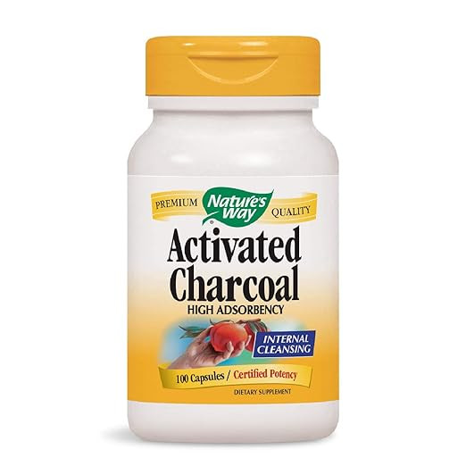 Nature's Way Charcoal Activated; 560 mg Charcoal per serving; 100 Capsules (Packaging May Vary) | Amazon (US)