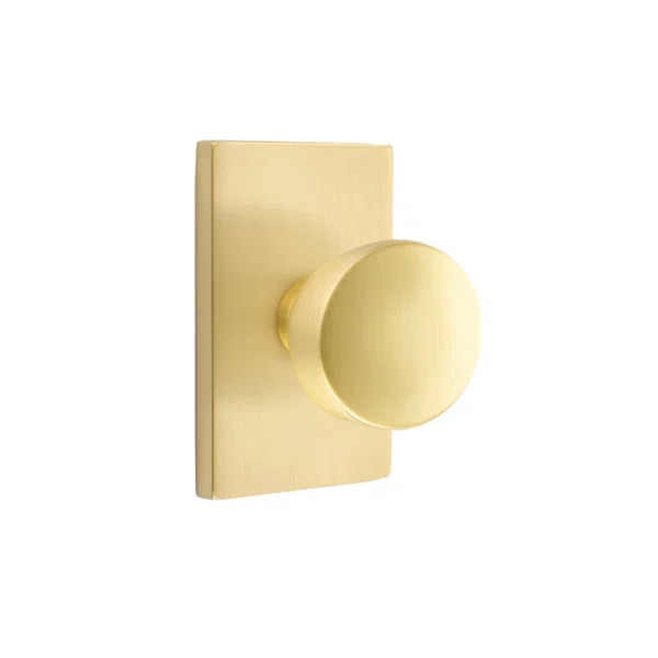 Passage Laurent Knob with Modern Rectangular Rose | Wayfair North America