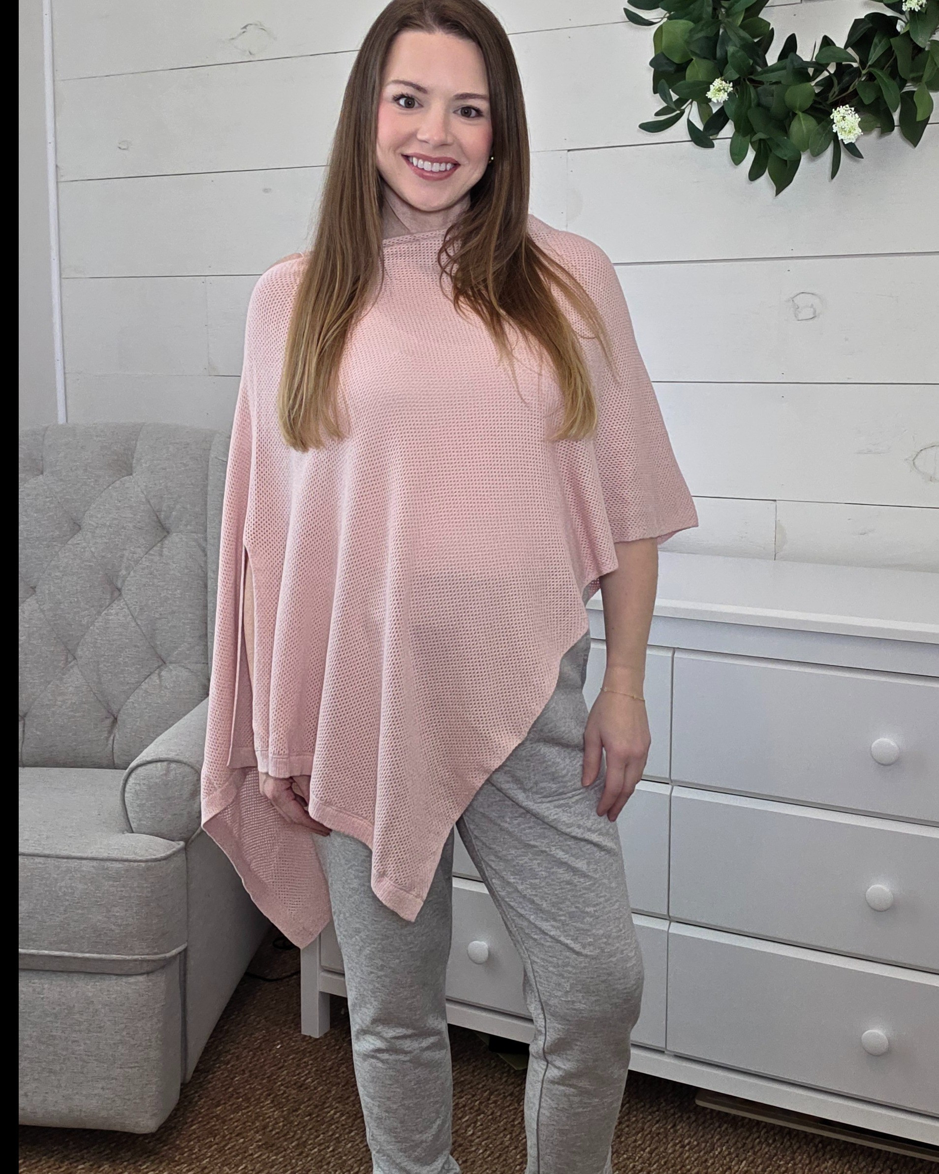 Pink nursing shawl and cotton fleece joggers

#LTKValentine #LTKBaby #LTKBump
