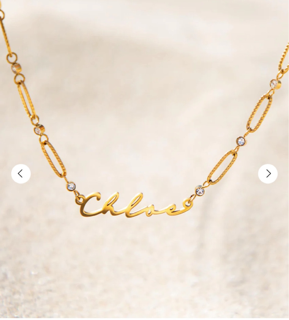 Make a statement with style and sophistication - the perfect touch of personal elegance with Abbott Lyon's customized gold necklace.