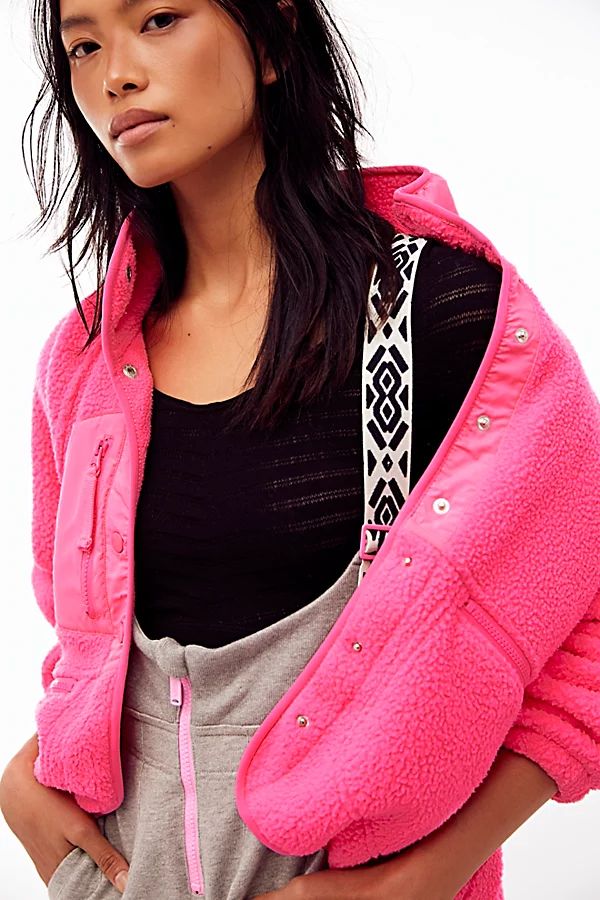 Hit The Slopes Fleece Jacket by FP Movement at Free People, Tropical Pink, XS | Free People (Global - UK&FR Excluded)