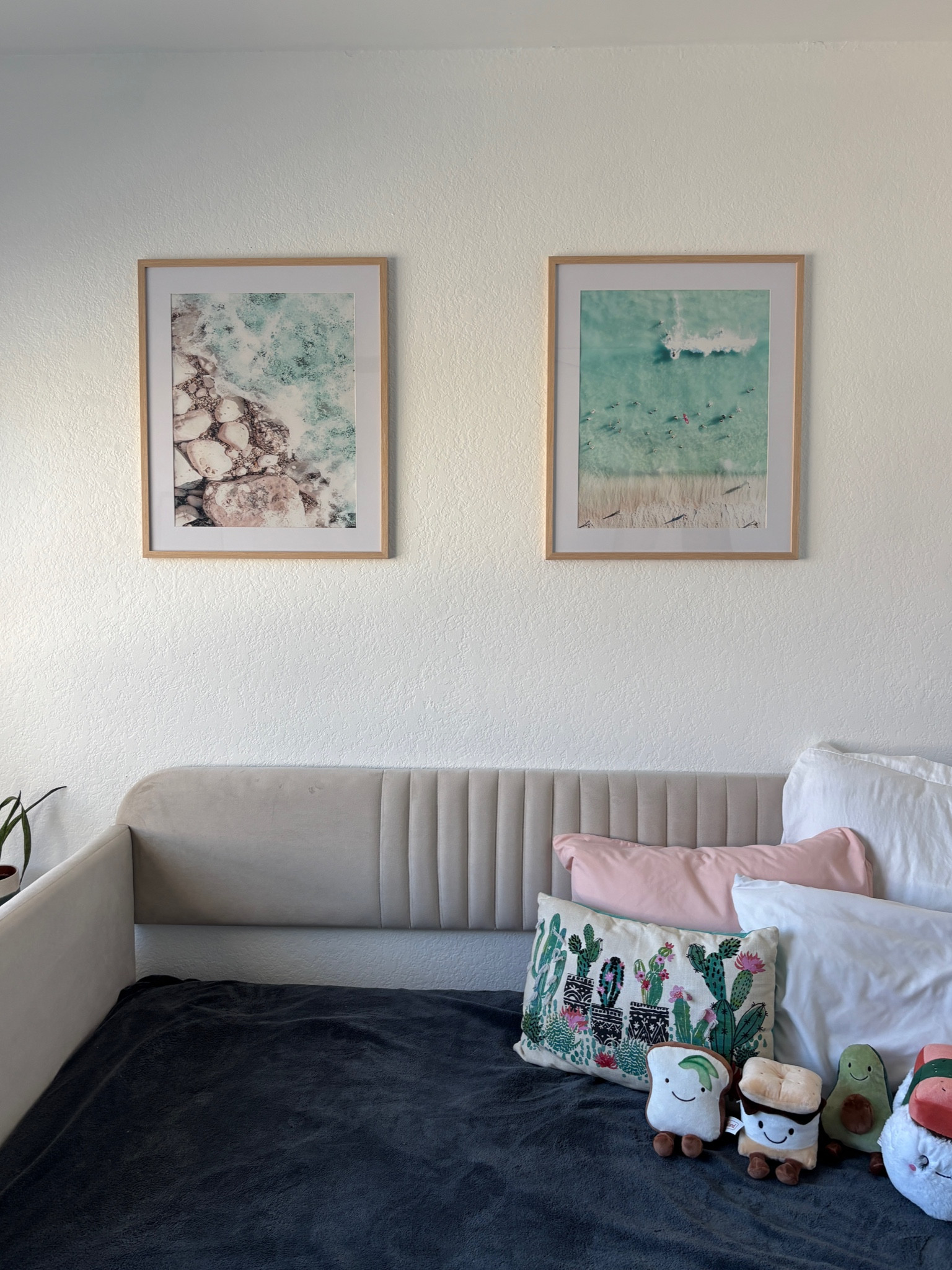 New frames in the guest bedroom! Makes the space feel so much cozier 🩵

#LTKHome