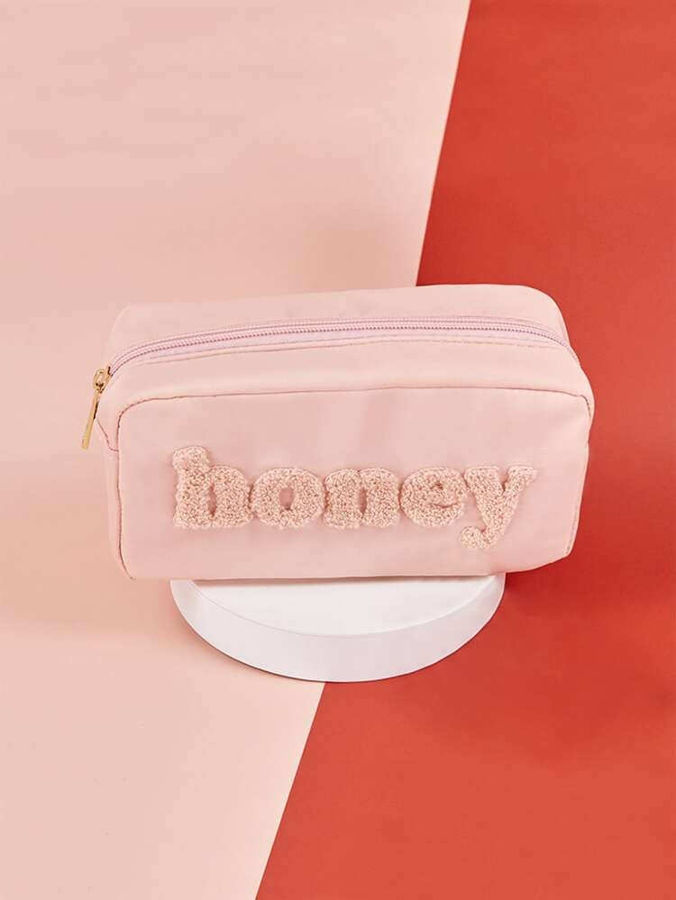 New
     
      1pc Letter Graphic Square Makeup Bag | SHEIN