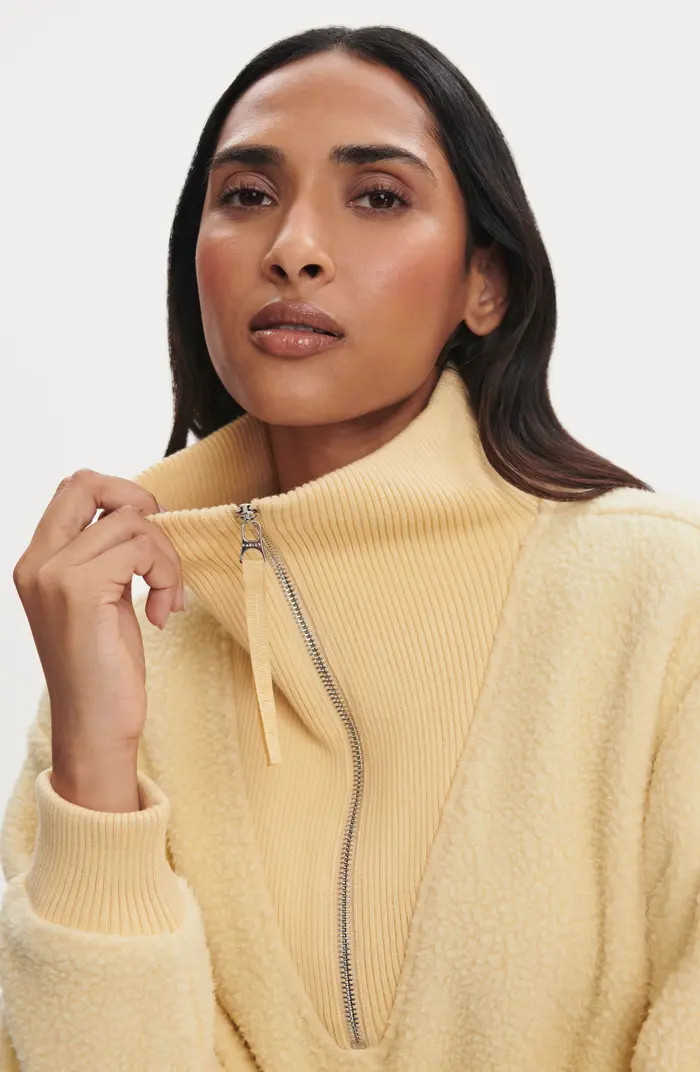 Jaylin High Pile Fleece Half-Zip Pullover | Nordstrom