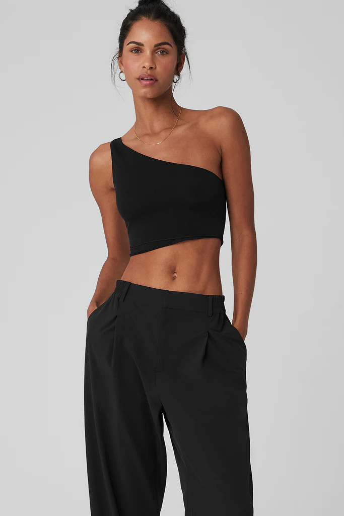 Mesh Sheer Illusion Tank - Black | Alo Yoga (US)