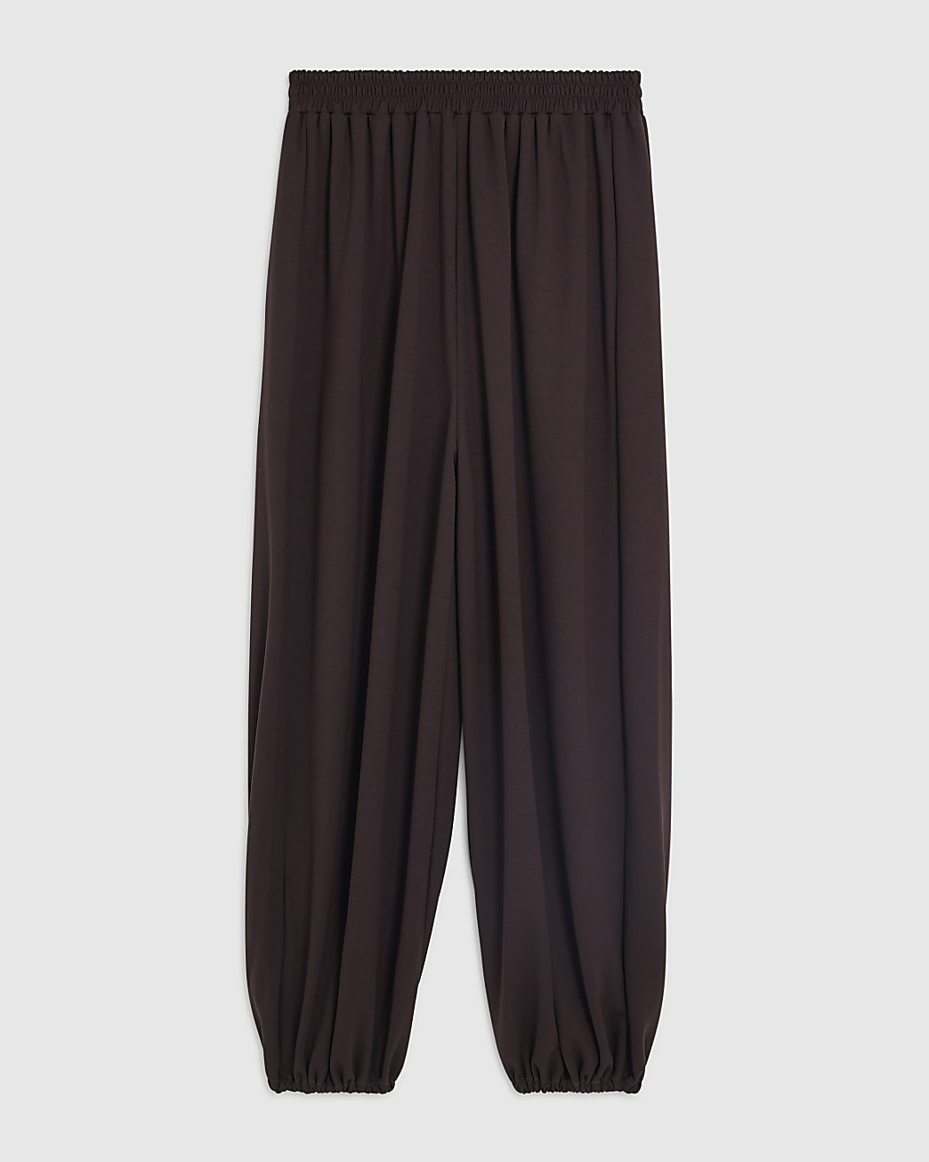 Brown Premium Balloon Leg Trousers | River Island UK & IE