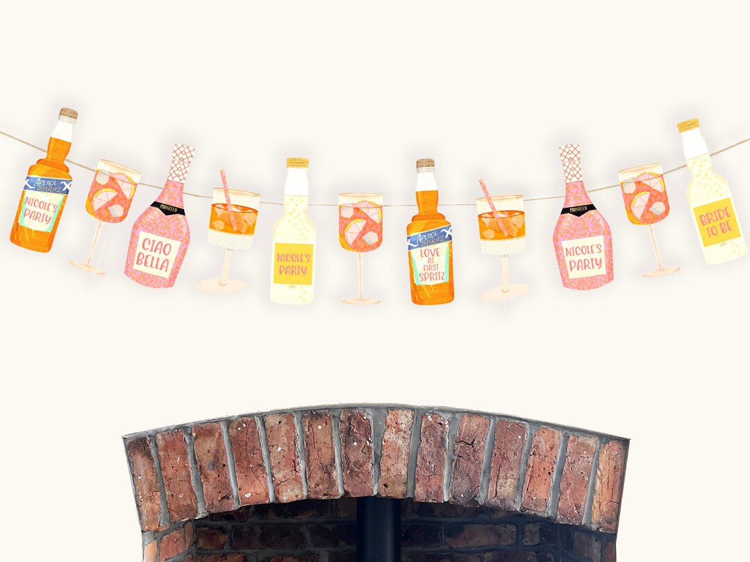 Bachelorette Decorations Aperol Spritz Themed Party - Etsy | Etsy (US)