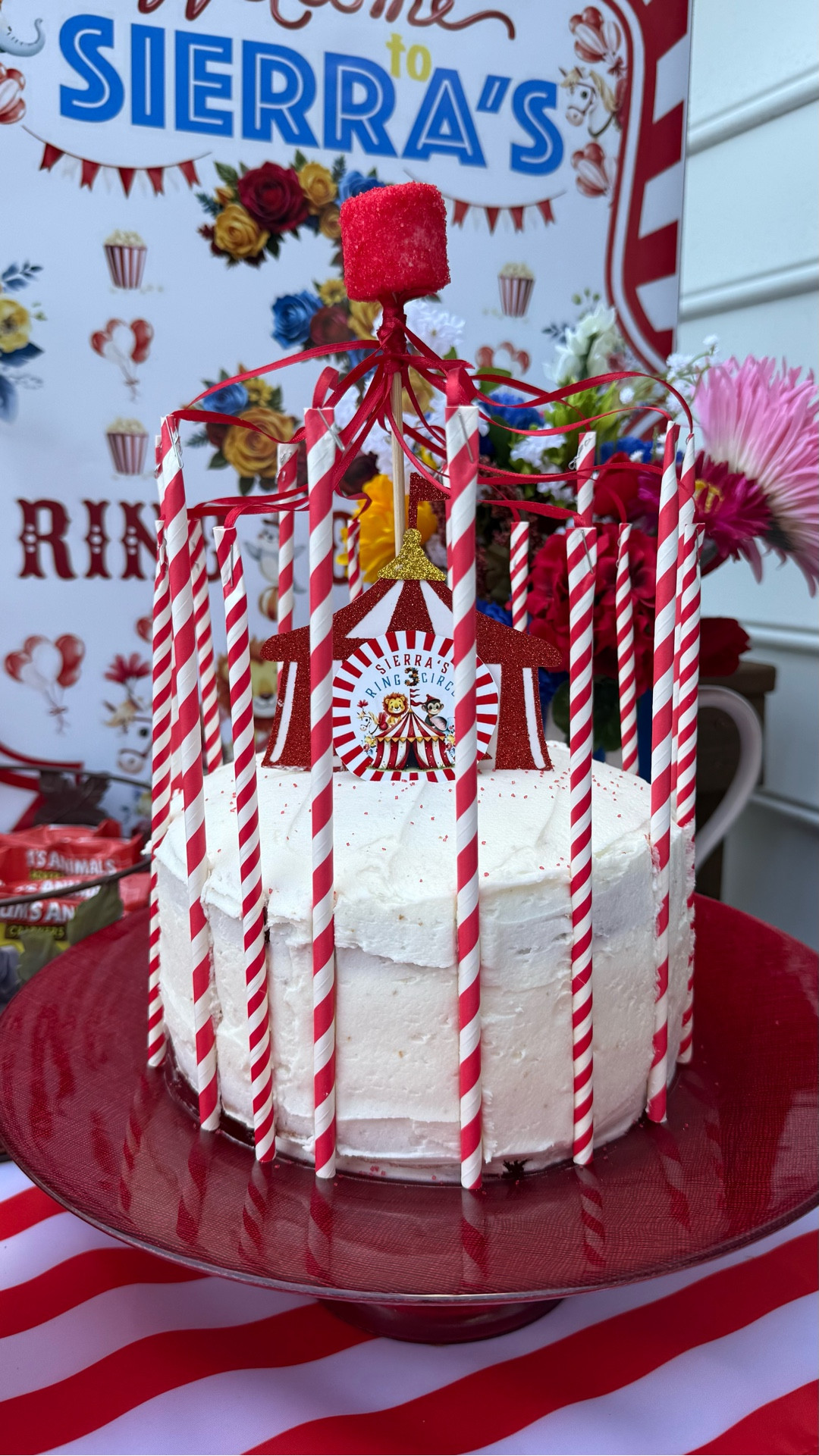 Messy Mom Circus Birthday Cake - Take Two! My daughter’s third birthday with a three Ring circus theme but she had two parties! DIY birthday cake! Circus party!! 

#LTKParties #LTKKids #LTKFindsUnder50