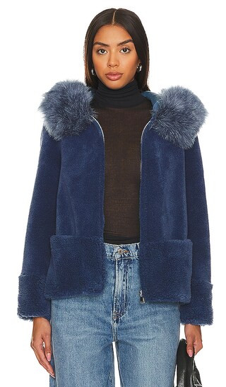 Maya Jacket in Cobalt Blue | Revolve Clothing (Global)