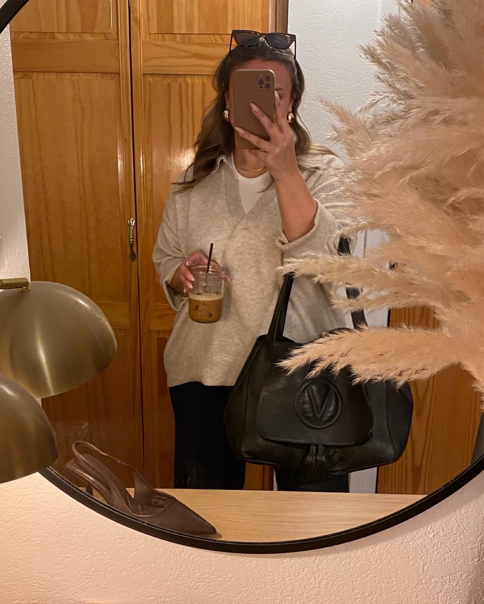 wearing an XL in the sweater but it’s sold out :( I linked a ton of other options though!! 🫶🏼🤍🍂 the jeans are super stretchy and high waisted - I wear a 30 in these!

#LTKmidsize #LTKSeasonal #LTKstyletip