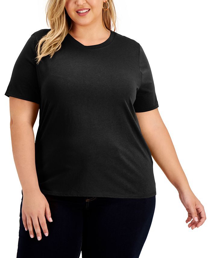Plus Size Cotton T-Shirt, Created for Macy's | Macys (US)