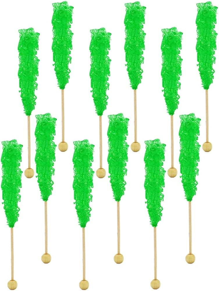 Rock Candy Lollipops Pops Candy Suckers, Color and Flavor Assortment, Individually Wrapped, 6.5" ... | Amazon (US)