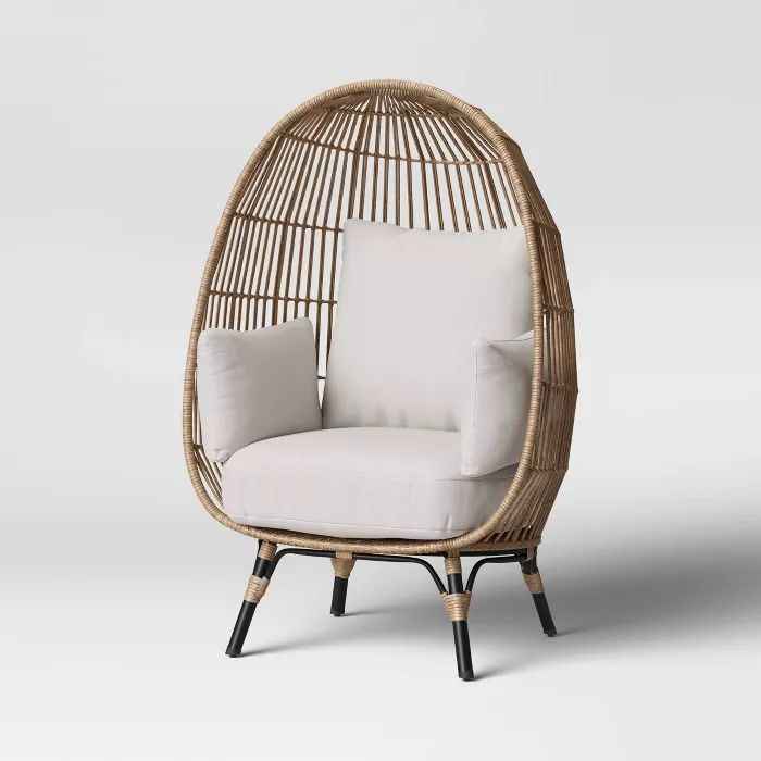 Oversize Rattan Egg Chair Natural - Pillowfort™ | Target