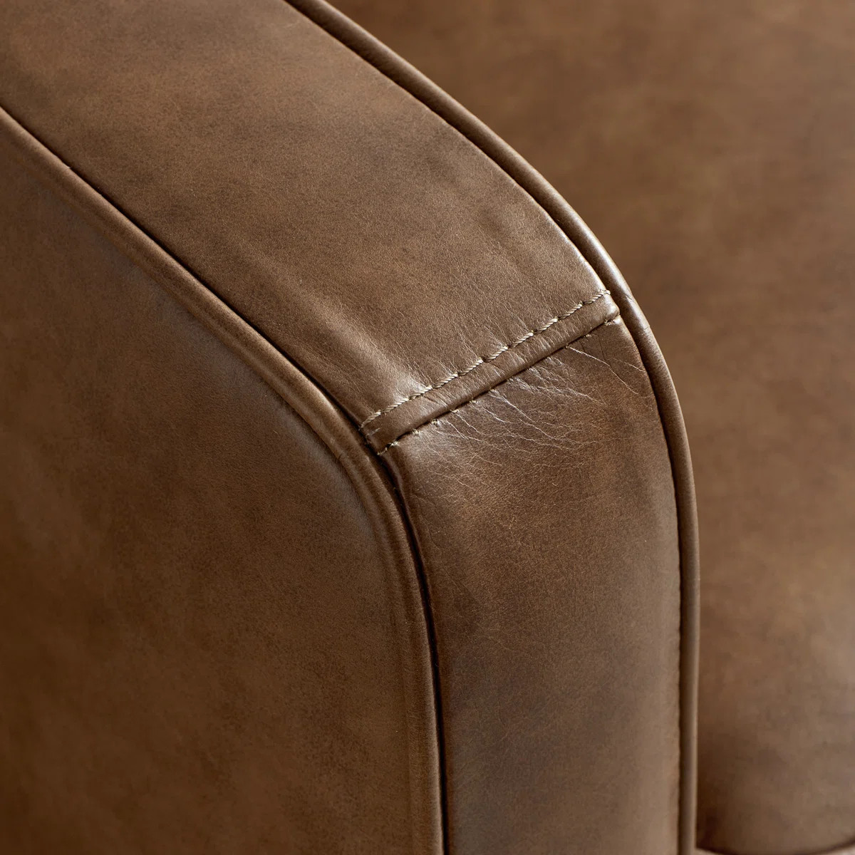 Ashtabula Genuine Leather Square Arm Sofa | Wayfair North America