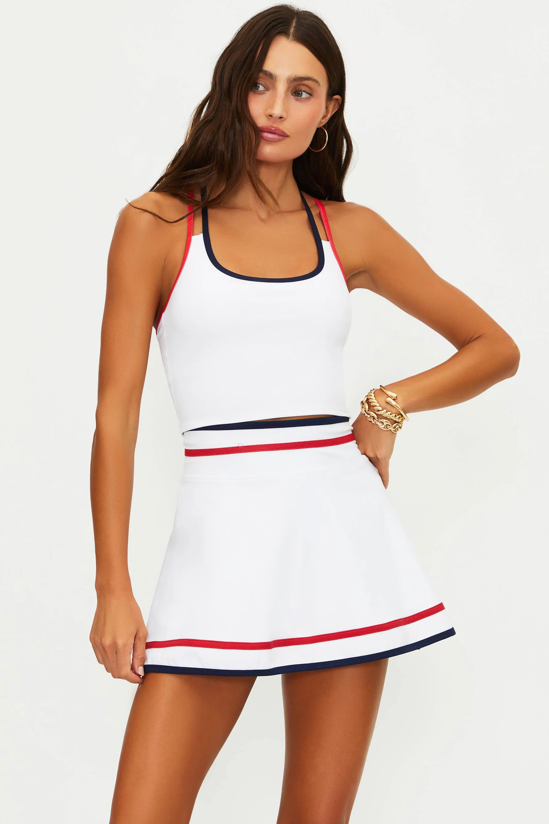 Oslo Top Heritage White Matte | White Active Tank Top | Beach Riot | Beach Riot