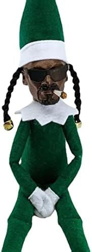 Vadeture Snoop on a Stoop Christmas Elf, Snoop Elf on The Shelf, 11.8”Black Elf Doll Handmade H... | Amazon (US)