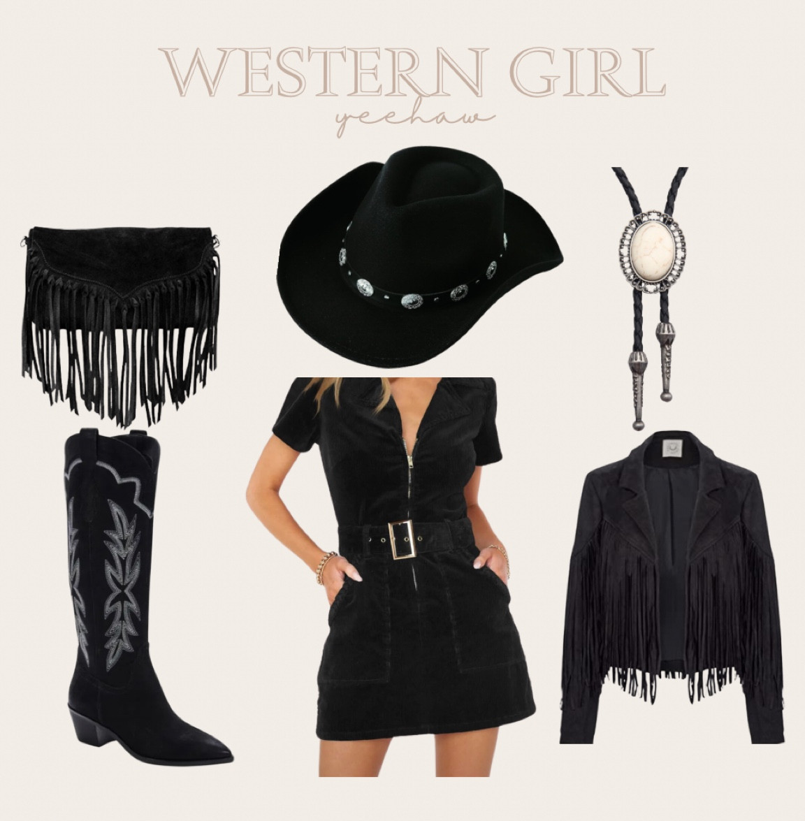 Rodeo outfit
Western outfit
Cowboy boots 
Fringe jackett
Amazon finds 

#LTKstyletip