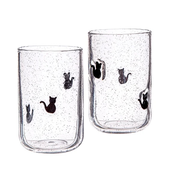 Way to Celebrate 2pack Bubble DOF Glass Cat | Walmart (US)