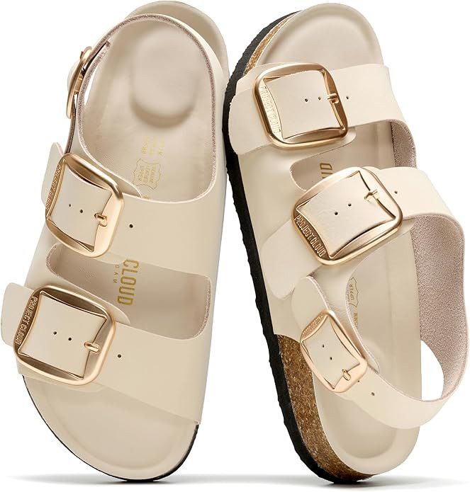 Project Cloud 100% Genuine Leather Beach Sandals for Women 2026 with Lightweight & Comfortable Sl... | Amazon (US)