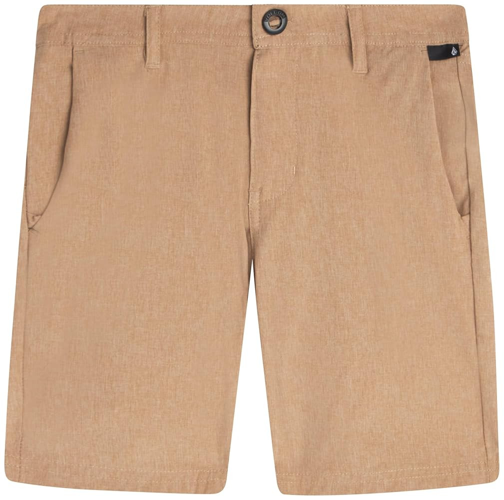 Volcom Boys' Twill Shorts - Stretch Fit Flat Front Chino Golf Uniform Shorts for Boys, Classic Pu... | Amazon (US)