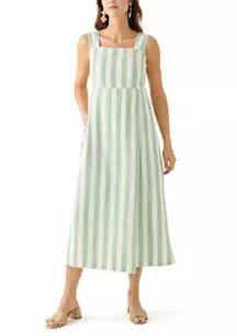 Crown & Ivy™ Women's Sleeveless Yarn Dyed Linen Tank Dress | Belk
