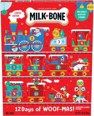 Milk-Bone 12 Days of Woofmas Countdown Calendar Beef & Peanut Butter Crunchy Adult Dog Treats, 2.... | Chewy
