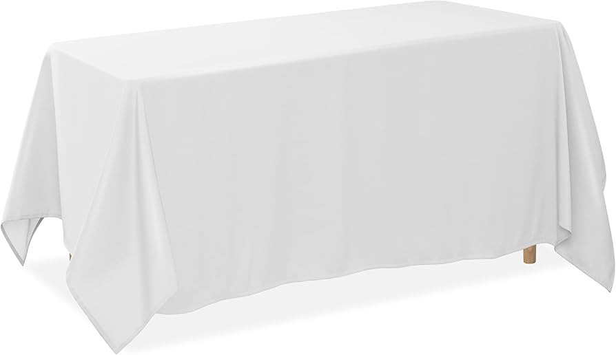 Lann's Linens 90 x 156 Inch Rectangular Tablecloth, Washable Polyester Fabric Table Cloth for Din... | Amazon (US)