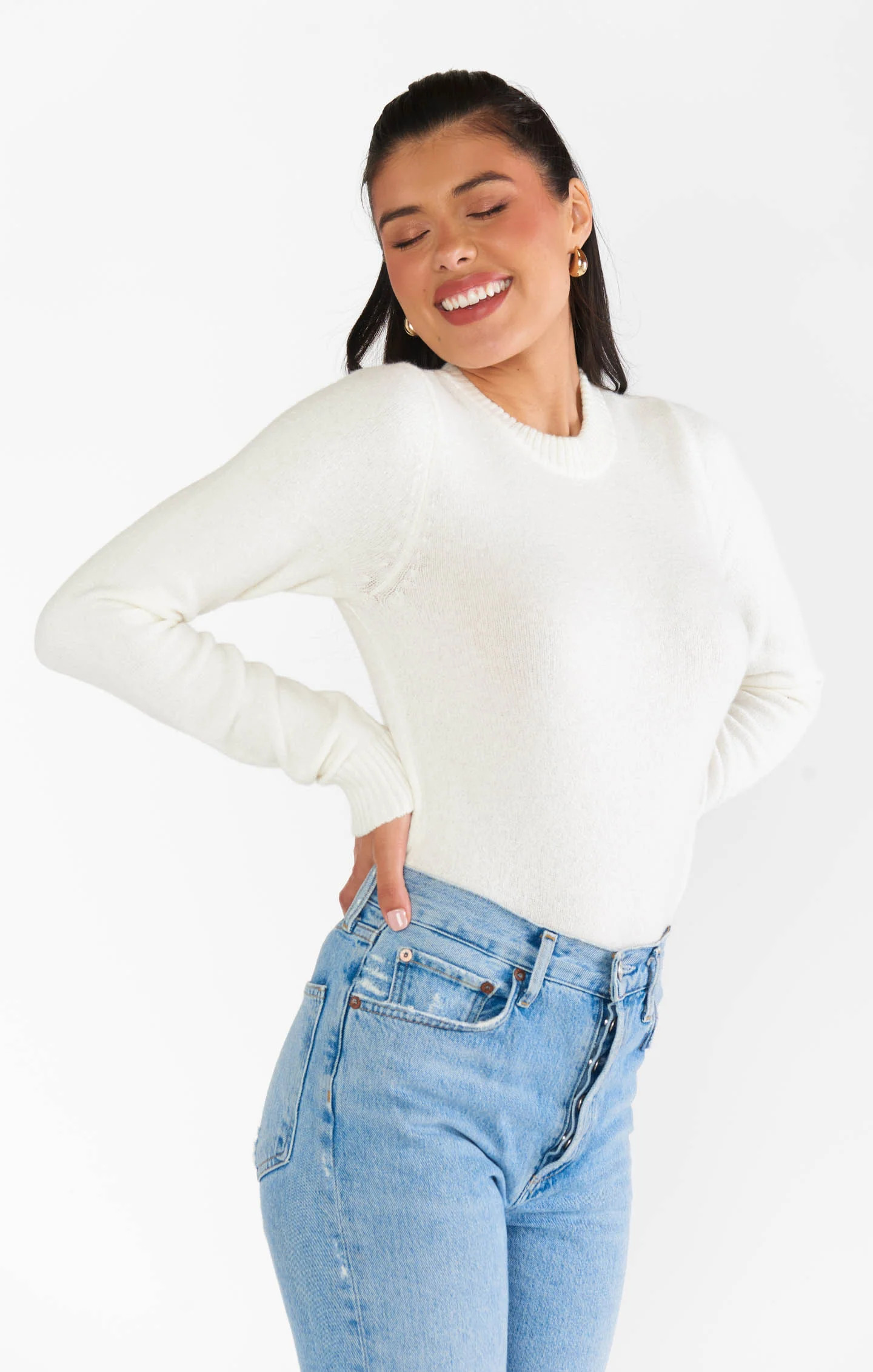 Tuck in Sweater ~ Cream Knit | Show Me Your Mumu