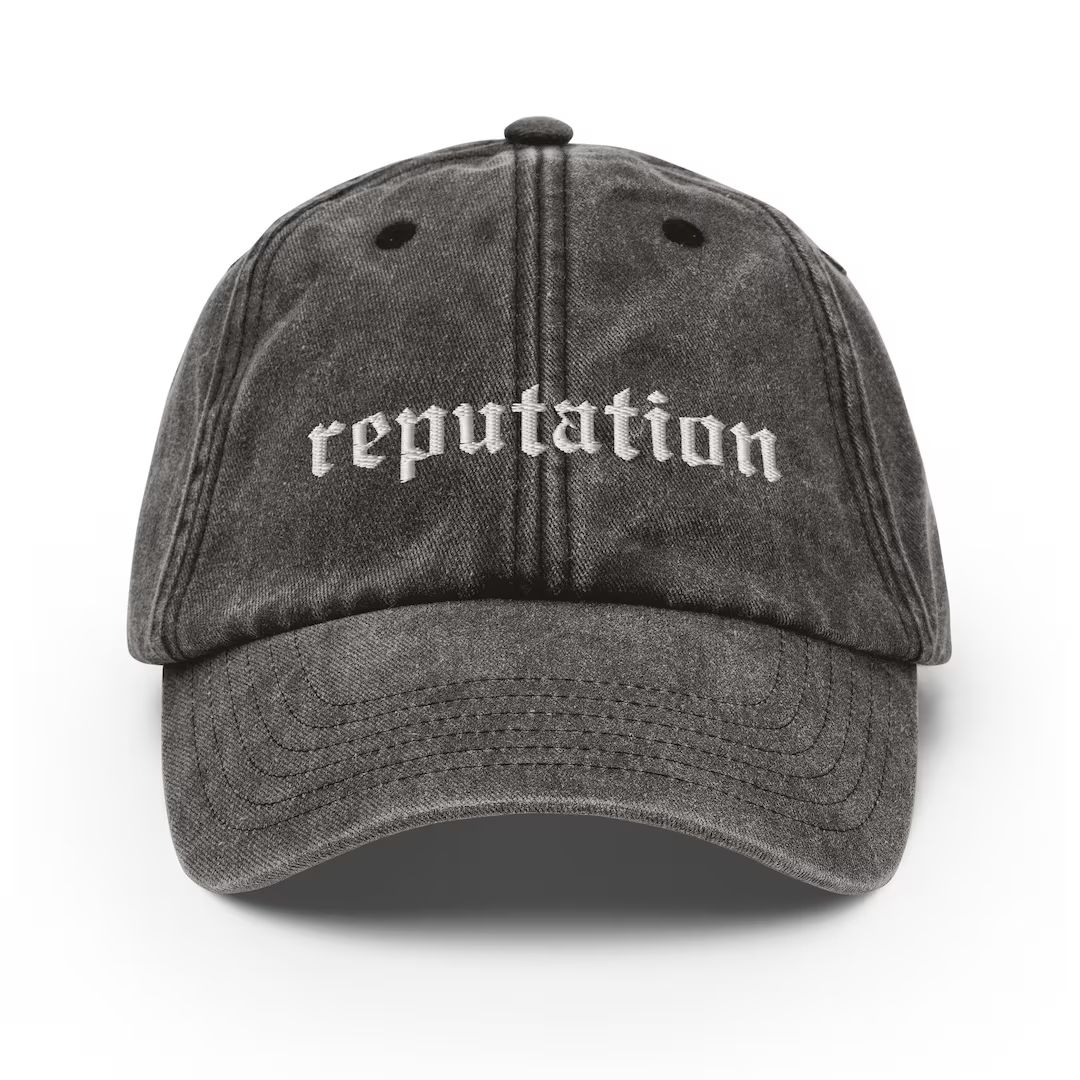 Reputation Embroidered Vintage Hat Made To Order | Etsy (US)