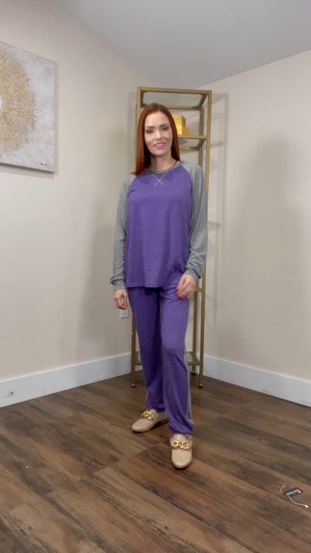 Two piece purple pajamas
For women 
