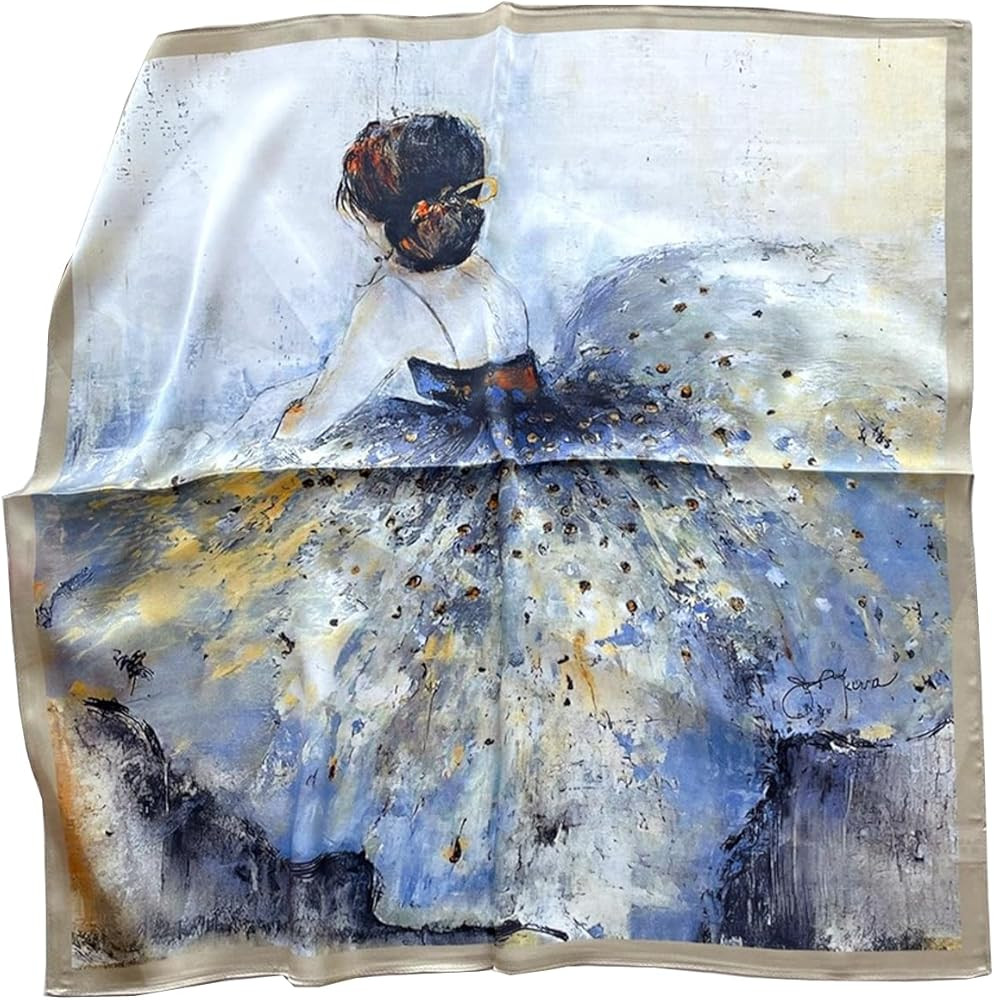 K-Elewon 100% Pure Mulberry Silk Square Scarf 27''Fashion Scarves Headscarf Natural Silk Neckerch... | Amazon (US)