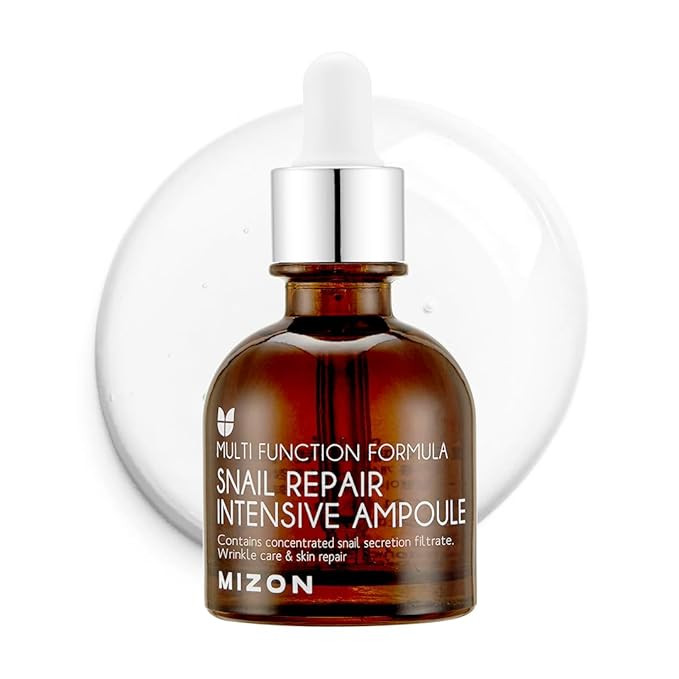 MIZON Snail Repair Intensive Ampoule with Snail Mucin, Hyaluronic Acid & Vitamin E – Hydrating ... | Amazon (US)