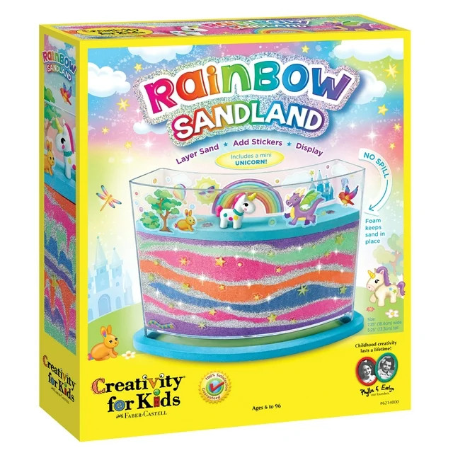 Creativity for Kids Rainbow Sandland - Sand Art - Child Craft Kit for Boys and Girls | Walmart (US)