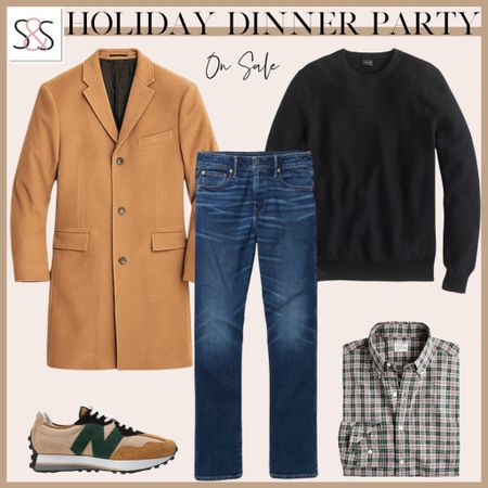 J. Crew men’s ludlow cashmere topcoat with bootcut jeans layered with men’s button down and cozy sweater perfect for holiday gifts 

#LTKmens #LTKHoliday #LTKSeasonal