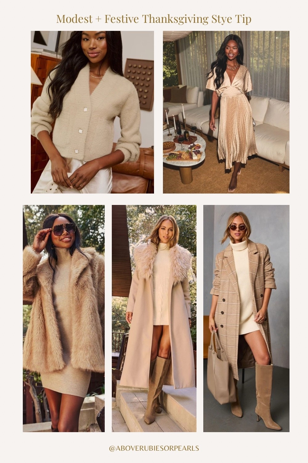 Modest can still be festive and chic ✨
This Golden Gatherings Satin Maxi Dress is perfect for Thanksgiving or holiday celebrations, and layering a cozy cardigan keeps it comfortably covered. Add a topcoat for extra warmth and timeless style — I love these cozy and chic options from VICI 🤎

#ThanksgivingStyle #ModestFashion #VICIGirl #LTKHolidayLooks #FallFashionInspo #HolidayOutfitIdeas 

#LTKSeasonal #LTKStyleTip #LTKHoliday