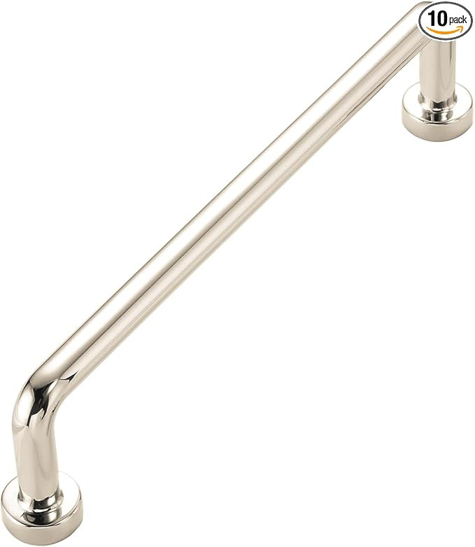 khtumeware 10 Pack Polished Nickel Cabinet Pulls 5 Inch(128mm) Hole Centers Cabinet Handles Kitch... | Amazon (US)