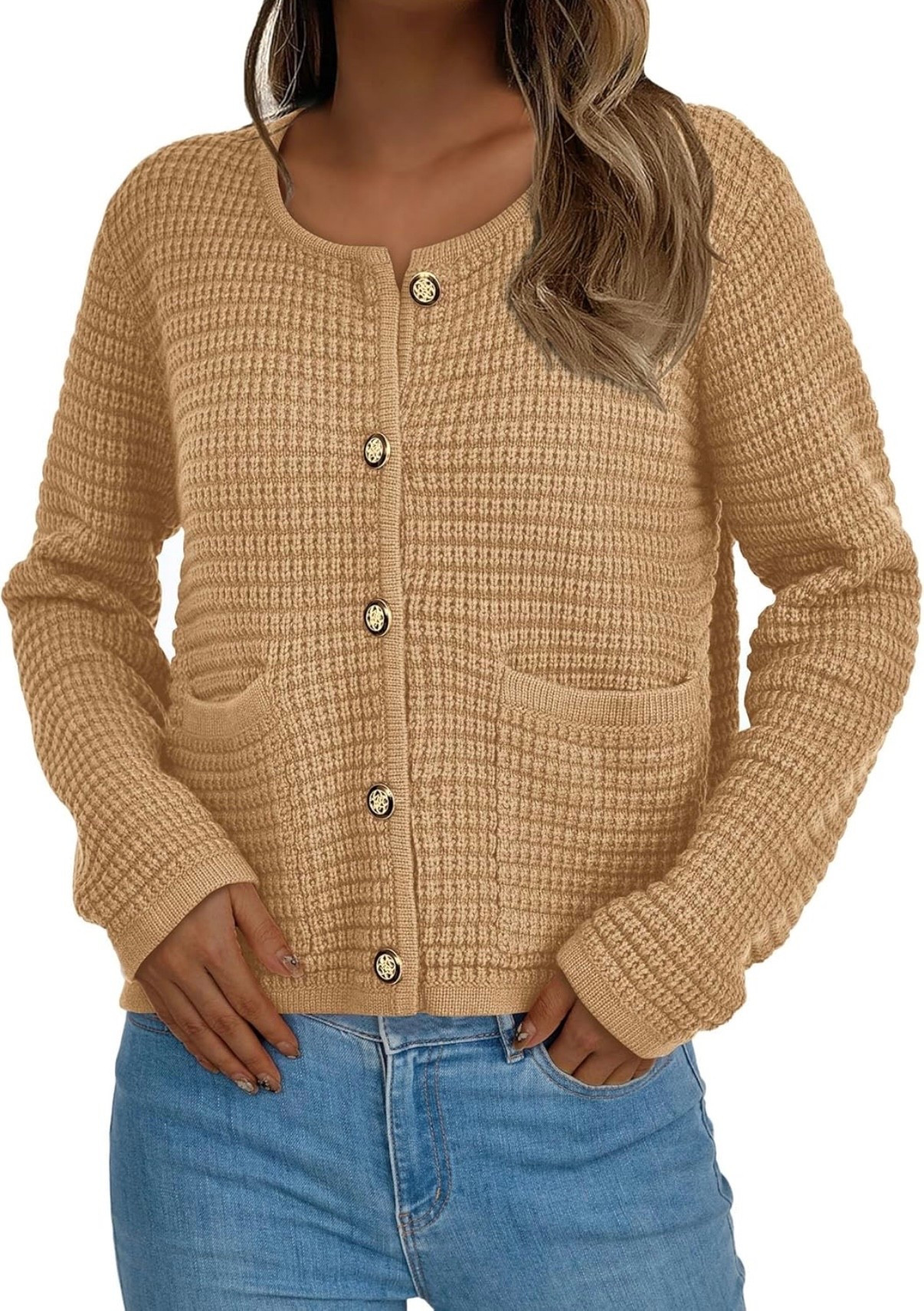 I love that this cardigan has such pretty buttons. Such a good choice for fall and as it get cooler.

#LTKPetite #LTKPlusSize #LTKFindsUnder50