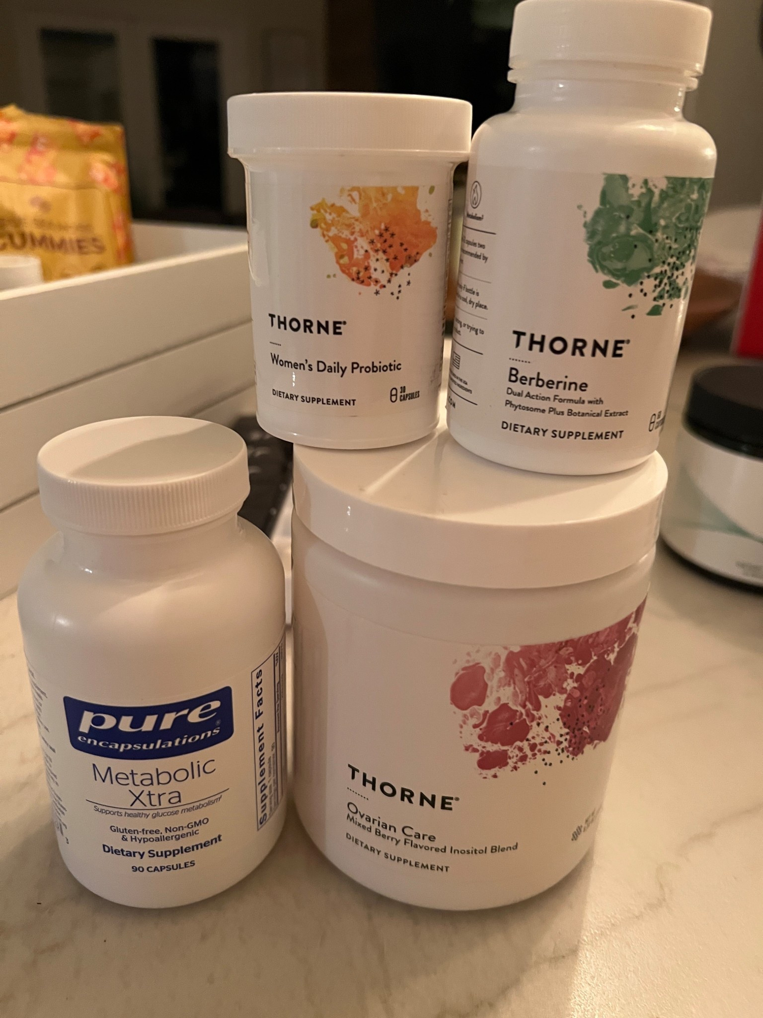 Hormone Health. ✨

Ovarian Care- PCOS, hormones, fertility, menstrual cycles.
Metabolic Xtra- balances hormones.
Berberine- blood sugar control, weight loss, gut/immune support, heart/cholesterol. 
Women’s Daily Probiotic 

#LTKActive #LTKFindsUnder100 #LTKMidsize

#LTKActive #LTKmomlife #LTKselfcare