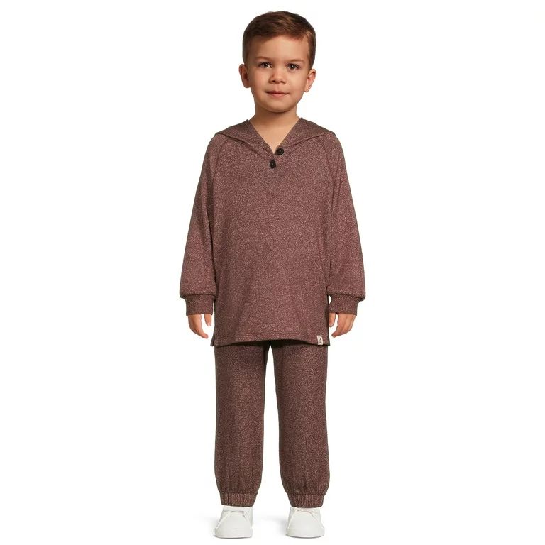 easy-peasy Baby and Toddler Boys' Hacci Knit Hoodie and Jogger Pants Set, 2-Piece, Sizes 12M-5T -... | Walmart (US)