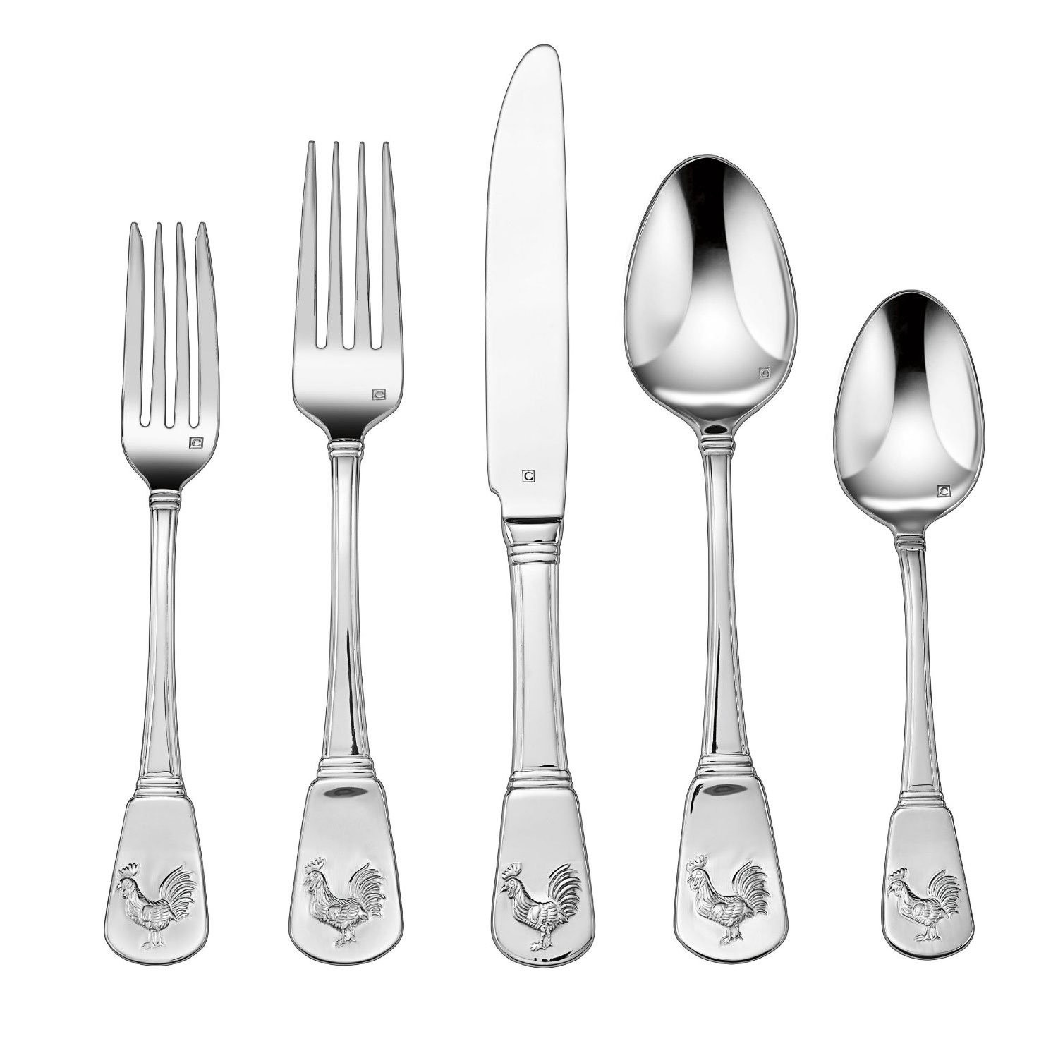 Cuisinart CFE-01-FR20 20-Piece Flatware Set, French Rooster | Amazon (US)