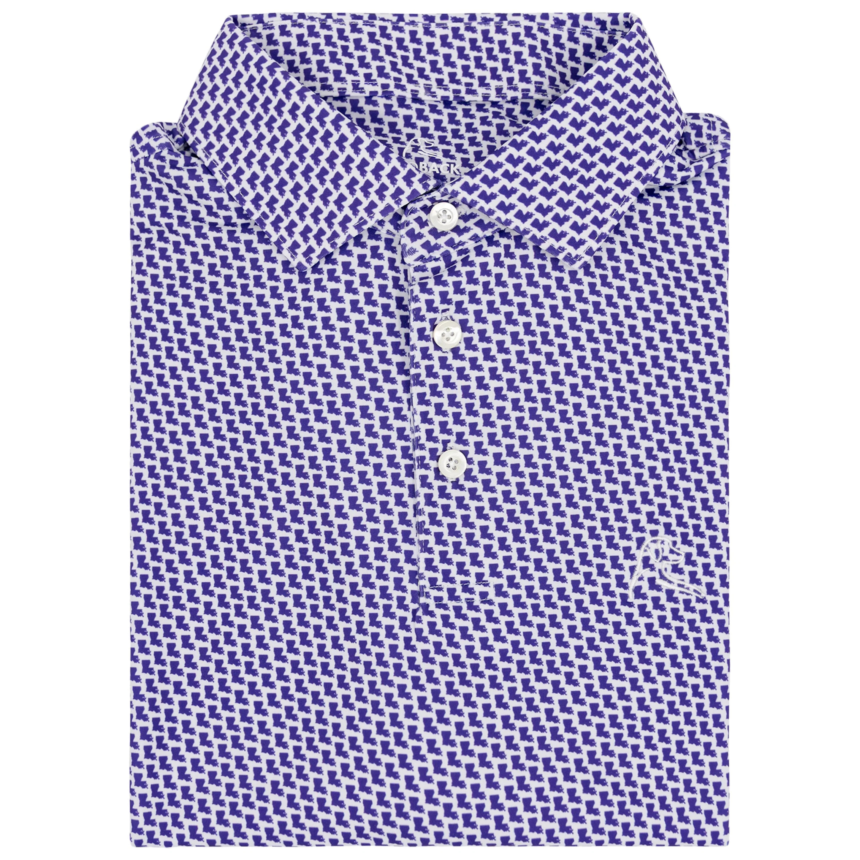 The Bayou | Performance Polo | The Bayou - Reauxback Purple/White The Bayou | Reauxback Purple / XL | RHOBACK