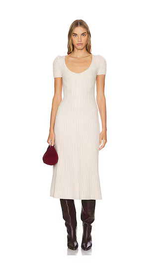 Free People Madsen Midi Dress in Neutral. - size M | Revolve Clothing (Global)