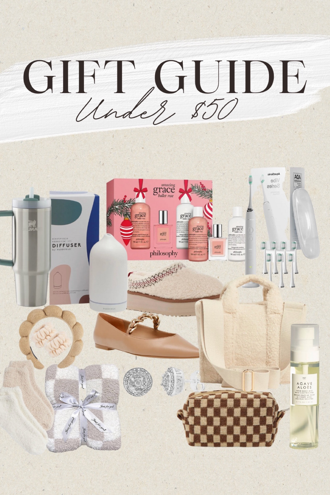 Gift Guide — for her under $50✨ 

#giftguide #giftideas #giftideasforher #giftideasunder50 #giftunder50 #giftguideunder50 #christmasgifts #gifts #holiday #nordstromfinds #nordstromgiftsunder50 #nordstromfindsunder50 #essentialsforher #stanley #uggdupes #amazonfinds #amazongiftideas #amazonmusthaves #lookforless #dailydeals #holidaysale #salefinds #nordstromrack #nordstromracksale #affordablefinds #cozywear #essentialsforher #barefootdreams #cozysocks #cozyblankets 

#LTKGiftGuide #LTKHoliday #LTKfindsunder50