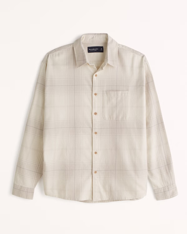 Men's 90s Relaxed Flannel | Men's Tops | Abercrombie.com | Abercrombie & Fitch (US)
